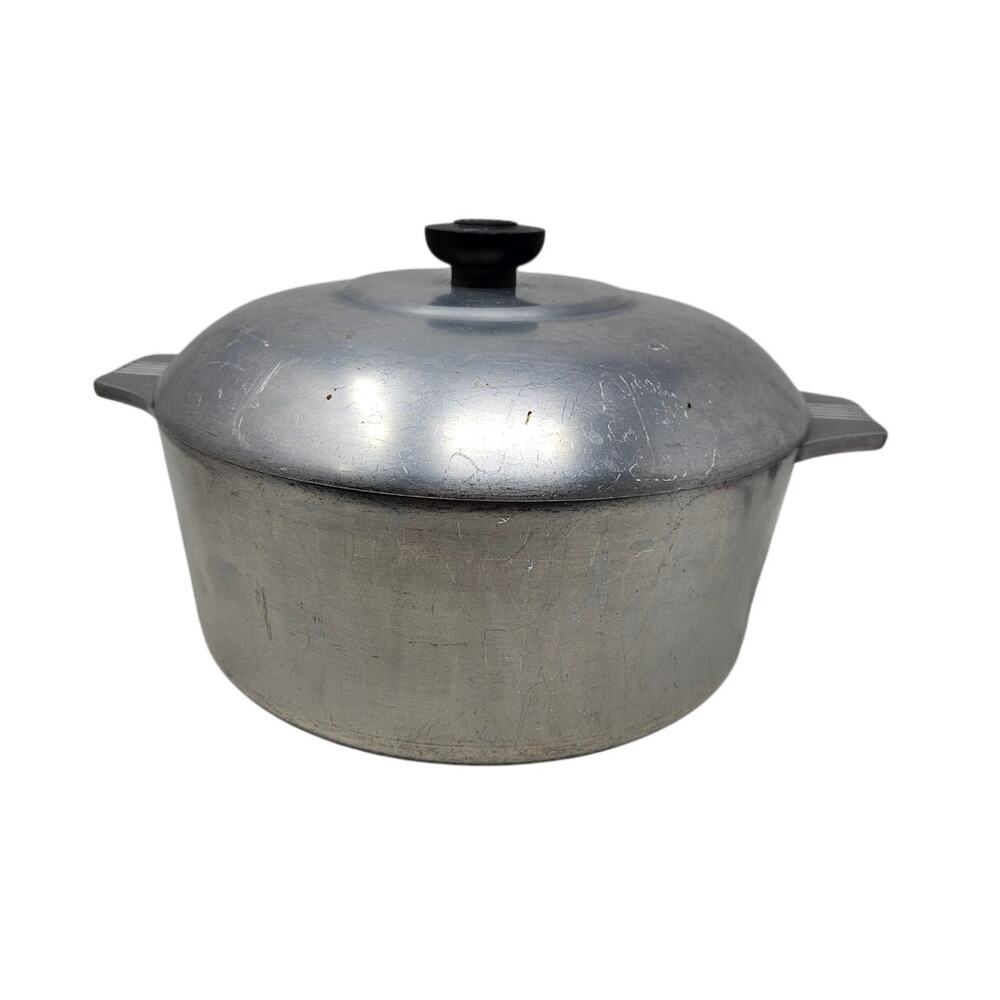 Vintage 60s Wagner Ware Magnalite 4248 Dutch Oven Aluminum Cajun Cooking